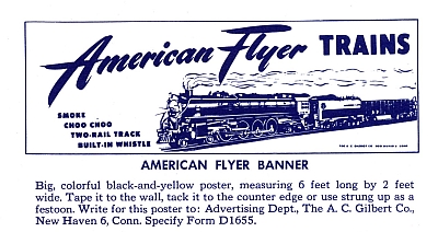 American Flyer Banner