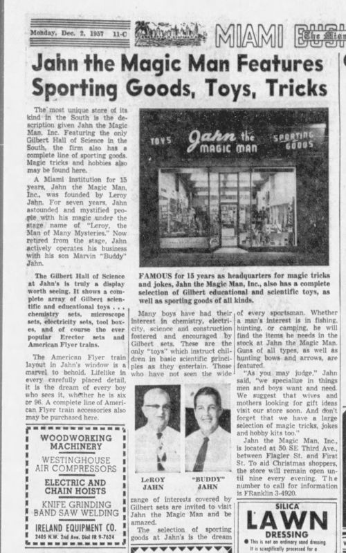 Miami Herald Article-Jahn the Magic Man