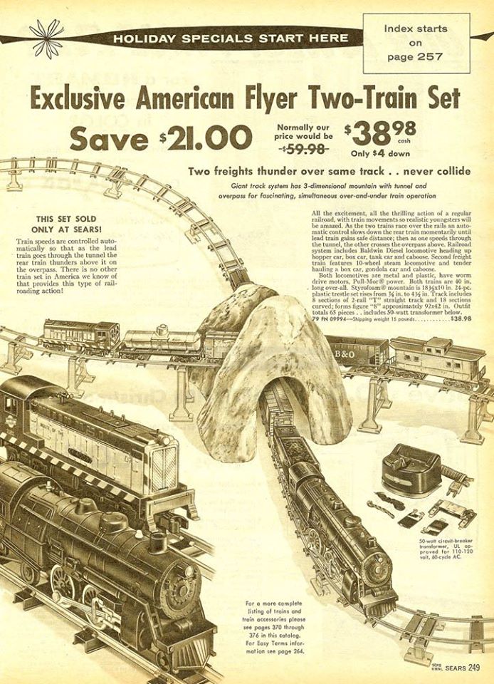 Sears 2 train set