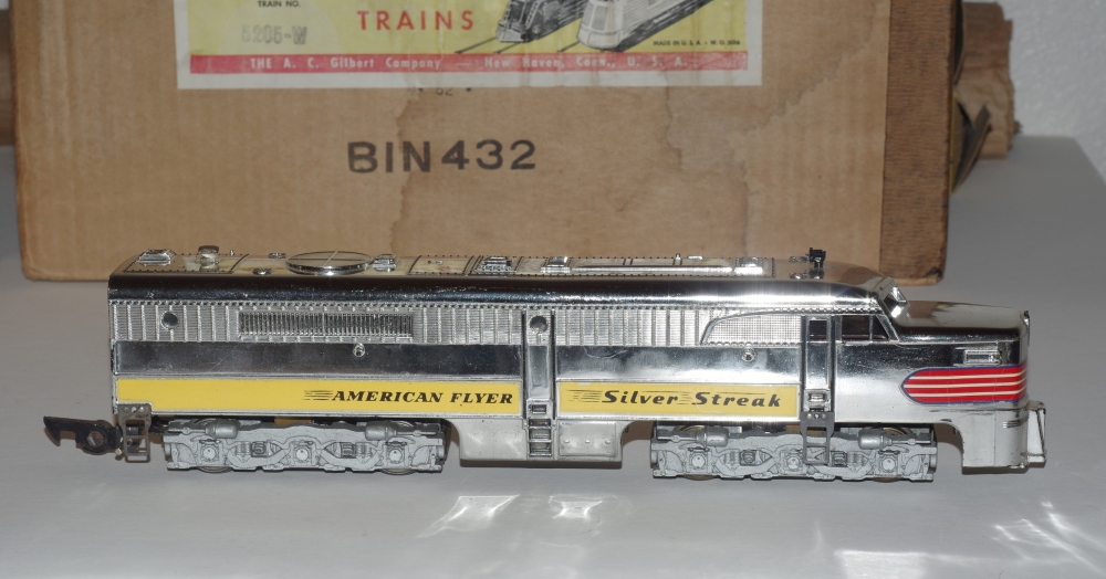 Yellow Silver Streak locomotive