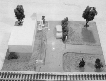 This straight panel differs from production panels by its lack of a lake or dry lake bed