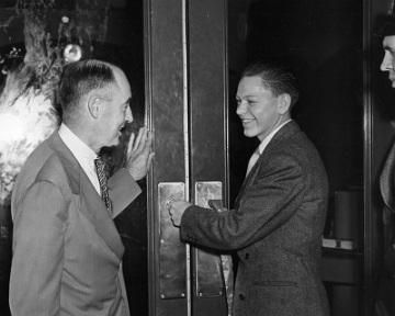 Bobby Gallagher of the Madison Square Boys Club opens the doors