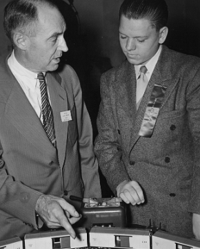A. C. Gilbert with Bobby Gallagher